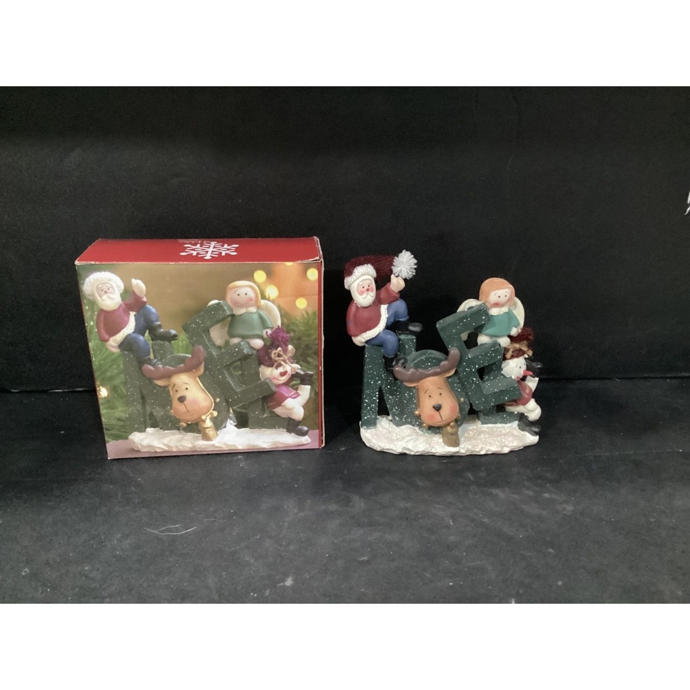 Holiday By Kirklands vintage christmas noel figurines Noel W/angels 000720